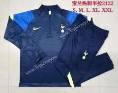 2021-2022 Tottenham Hotspur Royal Blue Thailand Soccer Tracksuit-815