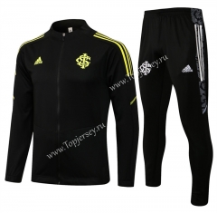 2021-2022 Brazil SC Internacional Black Thailand Soccer Jacket Uniform-815