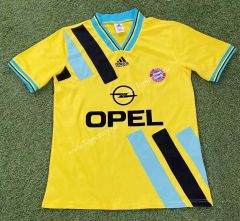 Retro Version 93-95 Bayern München Away Yellow Thailand Soccer Jersey AAA-503
