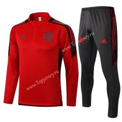 2021-2022 Flamengo Red Thailand Soccer Tracksuit-815