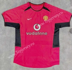 Retro Version 02 Manchester United Home Red Thailand Soccer Jersey AAA-510