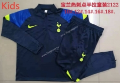 2021-2022 Tottenham Hotspur Royal Blue Kids/Youth Tracksuit-815