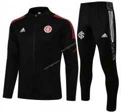 2021-2022 Brazil SC Internacional Black Thailand Soccer Jacket Uniform-815