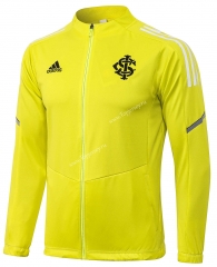 2021-2022 Brazil SC Internacional Fluorescent Green Thailand Soccer Jacket-815