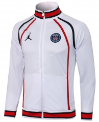 2021-2022 Jordan Paris SG White High Collar Thailand Soccer Jacket -815