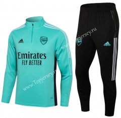 2021-2022 Arsenal Light Blue Thailand Soccer Tracksuit-411
