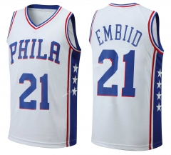 Philadelphia 76ers White #21 NBA Jersey-SJ