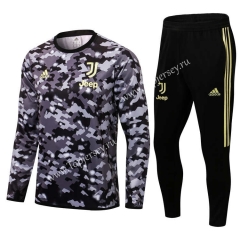 2021-2022 Juventus Gray&Black Thailand Soccer Tracksuit-411
