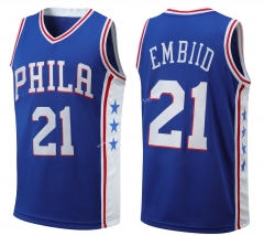 Philadelphia 76ers Blue #21 NBA Jersey-SJ