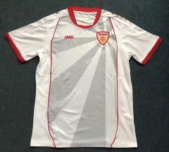 2021-2022 North Macedonia Away White Thailand Soccer Jersey AAA-512