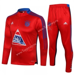 2021-2022 Bayern München Red Thailand Soccer Tracksuit-815