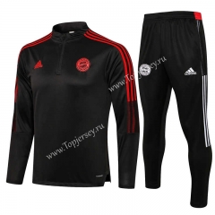 2021-2022 Bayern München Dark Gray Thailand Soccer Tracksuit -815