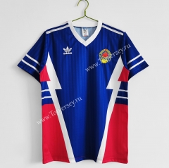 Retro Version 1990 Yugoslavia Home Blue Thailand Soccer Jersey AAA