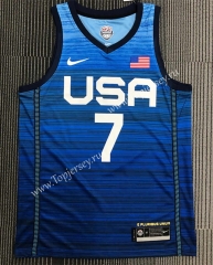 2021 Olympics USA Blue #7 NBA Jersey-311
