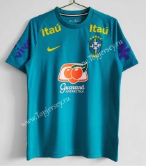 2021-2022 Brazil Blue Thailand Training Soccer Jersey-C1046
