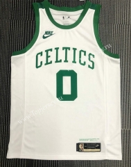 Retro Edition 75th Anniversary Boston Celtics White #0 NBA Jersey-311