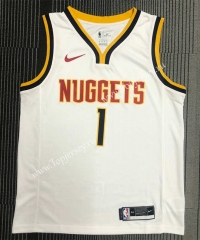 2021 Denver Nuggets White #1 NBA Jersey-311