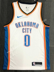 Oklahoma City Thunder White #0 NBA Jersey-311