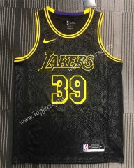 Los Angeles Lakers Black #39 NBA Jersey-311