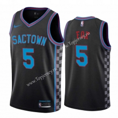 Sacramento Kings Gray #5 NBA Jersey-311