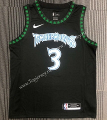 18 Retro Edition Minnesota Timberwolves Black #3 NBA Jersey-311