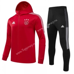 2021-2022 Ajax Red Thailand Soccer Jacket Uniform With Hat-GDP