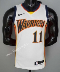 2021-2022 Golden State Warriors White #11 NBA Jersey-SN