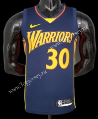 2021-2022 Golden State Warriors Blue #30 NBA Jersey-SN