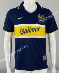 Retro Version 96-97 Boca Juniors Home Blue Thailand Soccer Jersey AAA-503