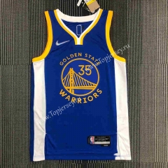 75th Anniversary Warriors Blue #35 NBA Jersey-311