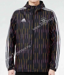 2021-2022 Manchester United Black Trench Coat With Hat-GDP