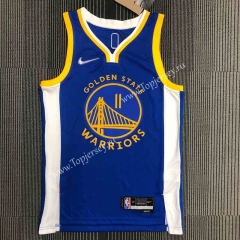 75th Anniversary Warriors Blue #11 NBA Jersey-311