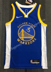 75th Anniversary Warriors Blue #3 NBA Jersey-311