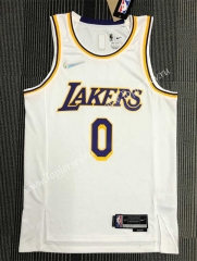 75th Anniversary Los Angeles Lakers White #0 NBA Jersey-311