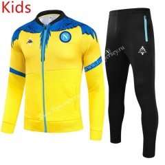 2021-2022 Napoli Yellow Kids/Youth Soccer Jacket Uniform-GDP