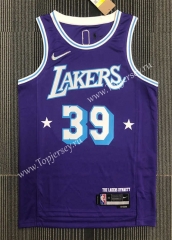 75th Anniversary Los Angeles Lakers Purple #39 NBA Jersey-311