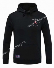2021-2022 Jordan Paris SG Black Thailand Soccer Tracksuit Top With Hat-CS