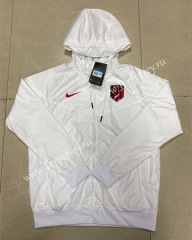 2021-2022 Atletico Madrid White Trench Coats With Hat-815