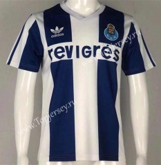 Retro Version 90-93 Porto Home Blue&White Thailand Soccer Jersey AAA-503