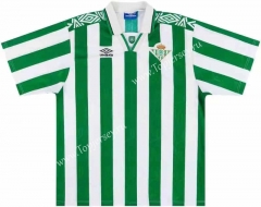 Retro Version 94-95 Real Betis Home White&Green Thailand Soccer Jersey-503