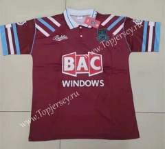 Retro Version West Ham United Home Red Thailand Soccer Jersey AAA-DD3