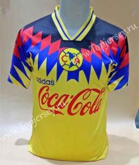 Retro Version Club America Yellow&Blue Thailand Soccer Jersey AAA-DD3
