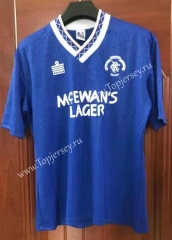 Retro Version 1982 Rangers Home Blue Thailand Soccer Jersey AAA-7T