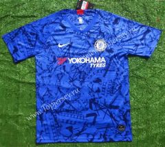 Retro Version Version 19-20 Chelsea Home Blue Thailand Soccer Jersey AAA-817