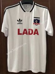 Retro Version 1991 Colo-Colo Home White Thailand Soccer Jersey AAA-7T