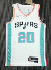 2021-2022 City Edition San Antonio Spurs White #20 NBA Jersey-311