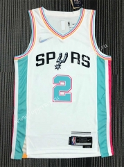 2021-2022 City Edition San Antonio Spurs White #2 NBA Jersey-311