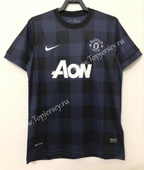 Retro Version 13-14 Manchester United Away Black Thailand Soccer Jersey AAA-811