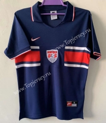 Retro Version 1994 USA Away Royal Blue Thailand Soccer Jersey AAA-9171