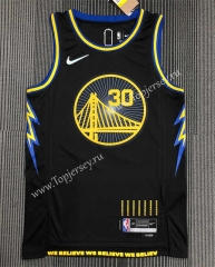 2021-2022 City Edition Warriors Black #2974 NBA Jersey-311
